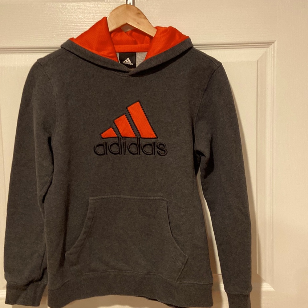 Adidas hooded sweatshirt . Size G- 14/16